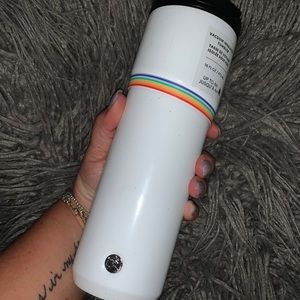 Starbucks pride rainbow Polaroid thermos tumbler